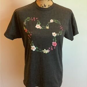 Disney Floral Mickey Mouse T Shirt